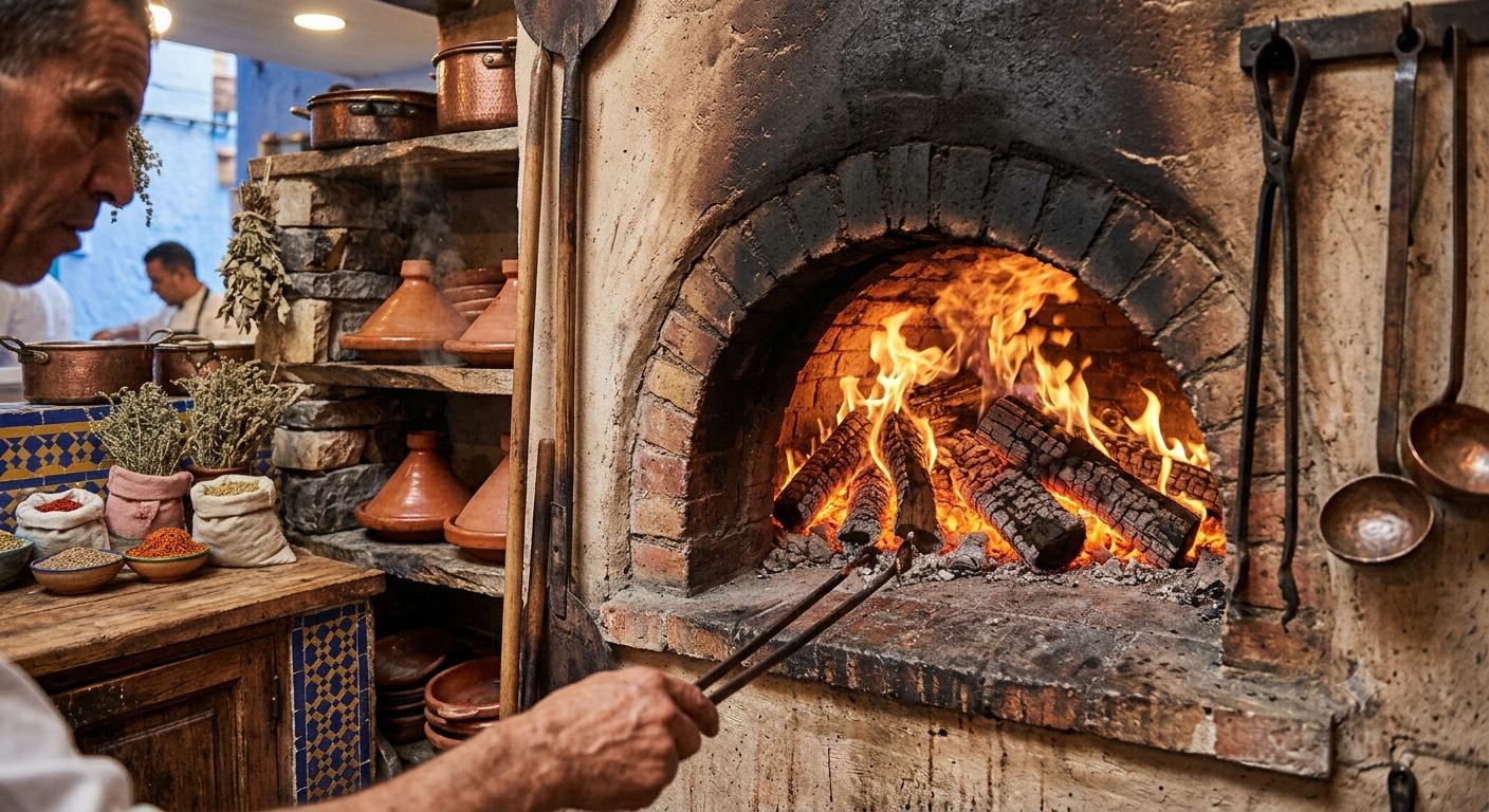 Le four à bois traditionnel en cuisine